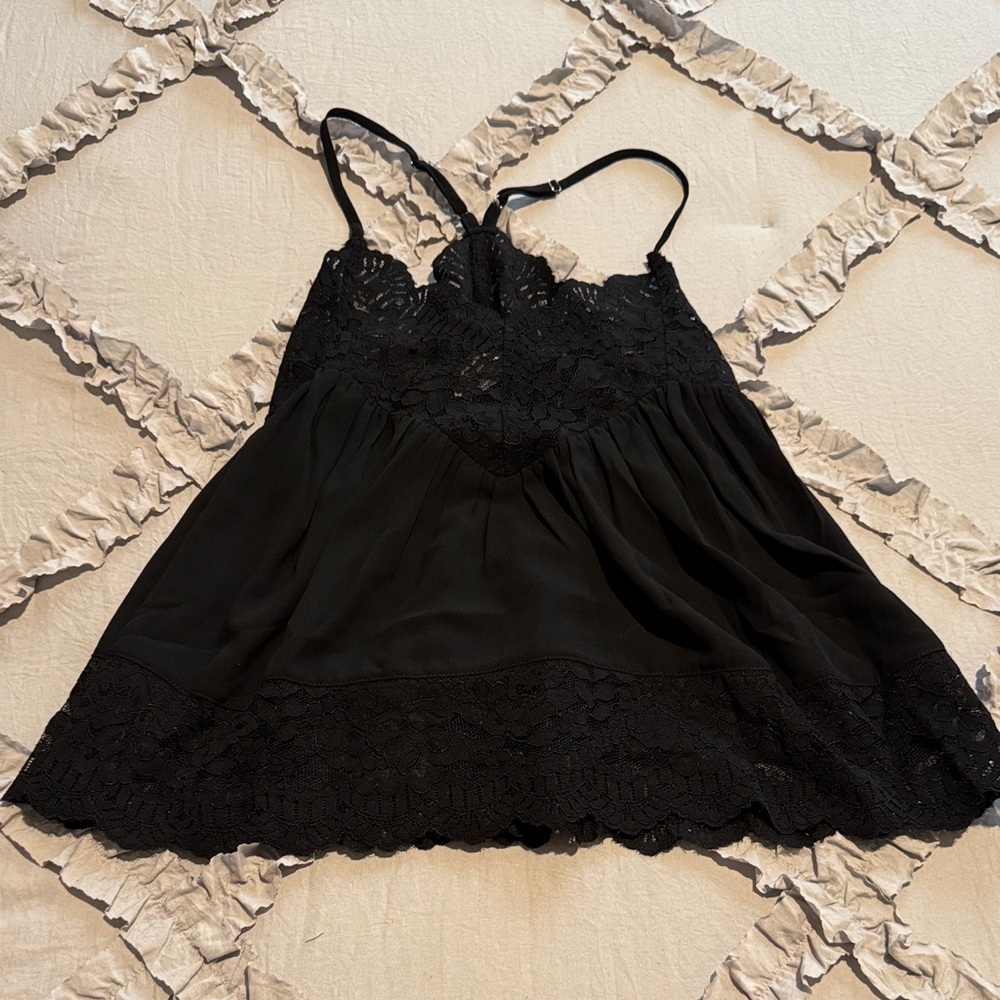 NWOT Black Lace Cami Top